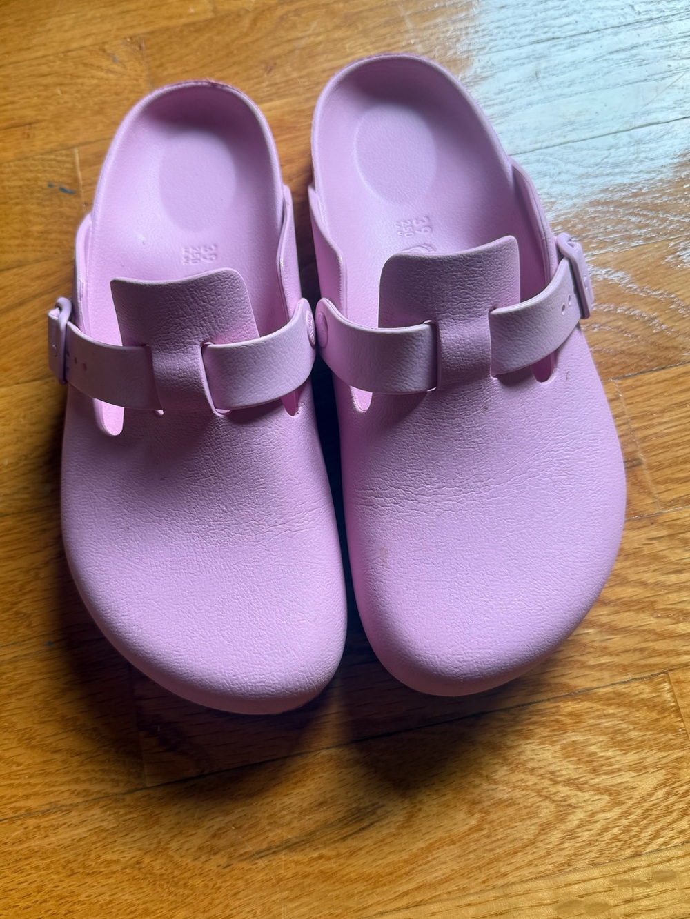 Birkenstock Powder Pink Waterproof Slip-On Shoes - Picture 3 of 10